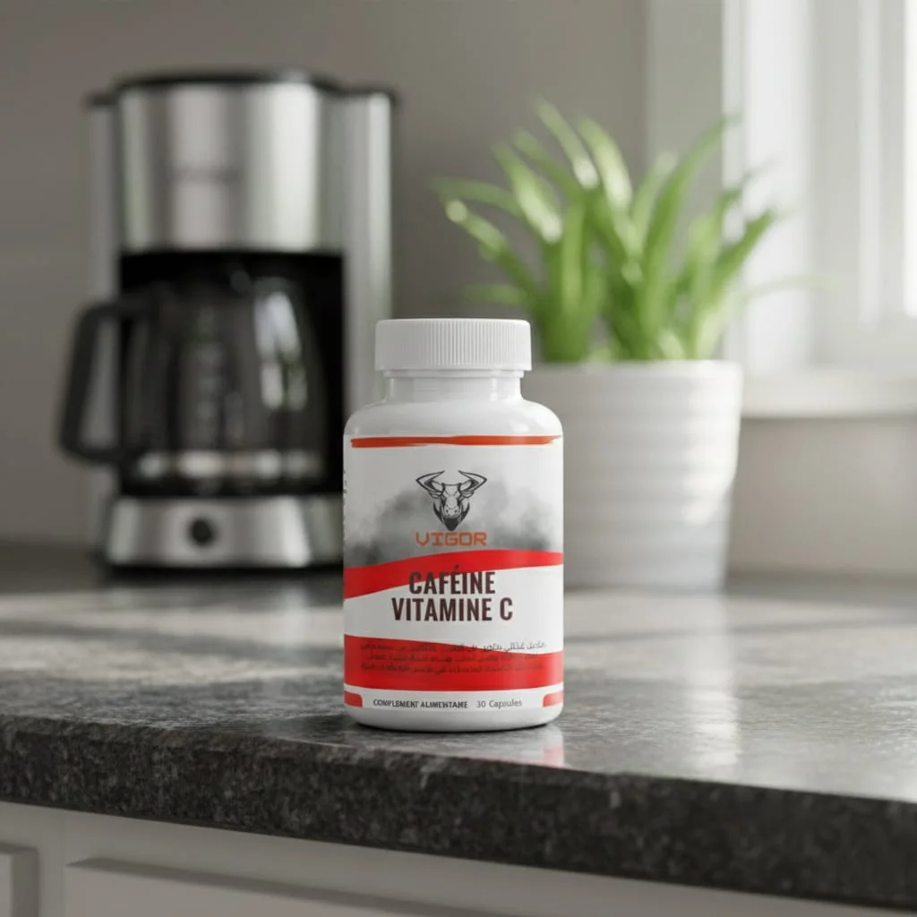 Caféine & Vitamine C كافيين مع فيتامين س 30 كبسولة