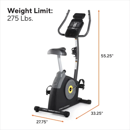 ProForm Cycle Trainer 300 Ci Upright Exercise Bike Compatible Personal Training