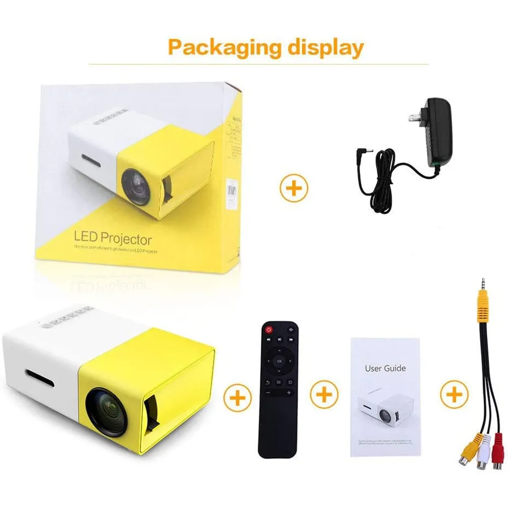 جهاز عرض صغير ومحمول جهاز عرض أفلام عالي الدقة يجعلك تستمتع بالترفيه المنزل