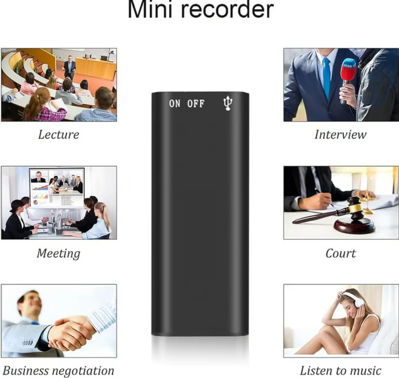 Voice recorder storage and battery