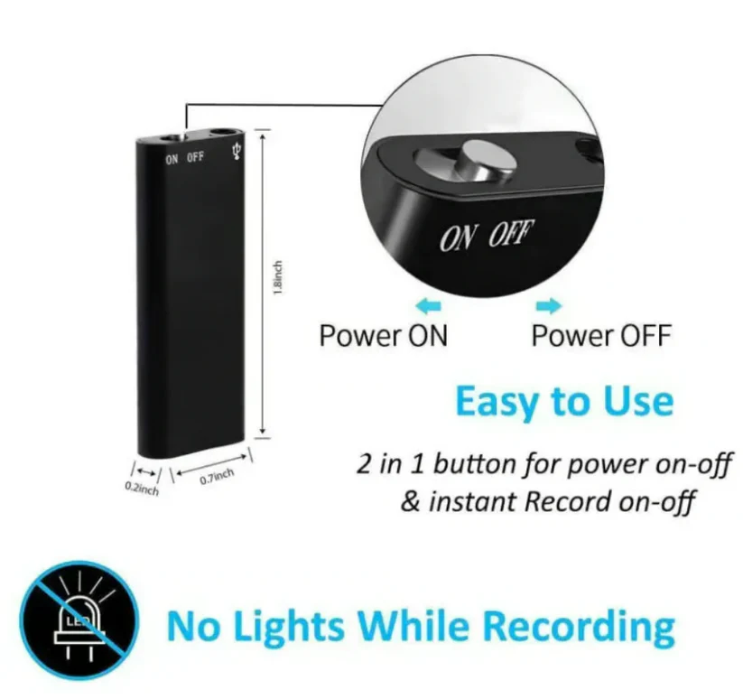 Easy operation voice recorder