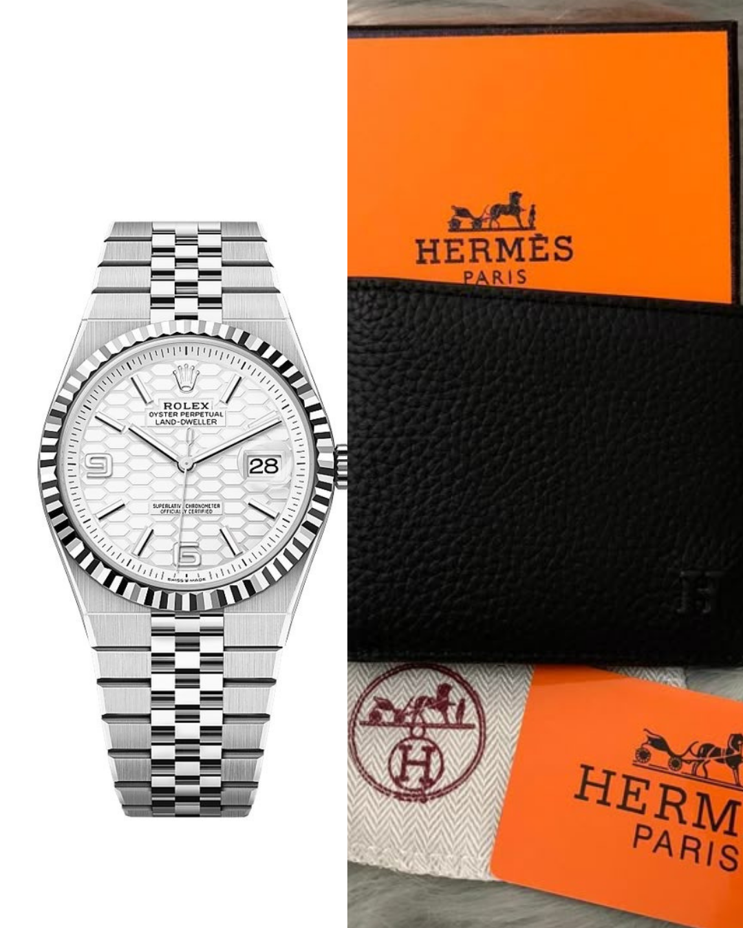 Rolex et portefeuille