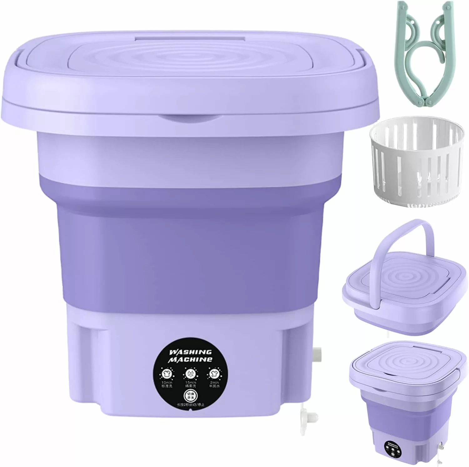 غسالة قابلة للطي متعددة الوظائف – سعة 9 كجم