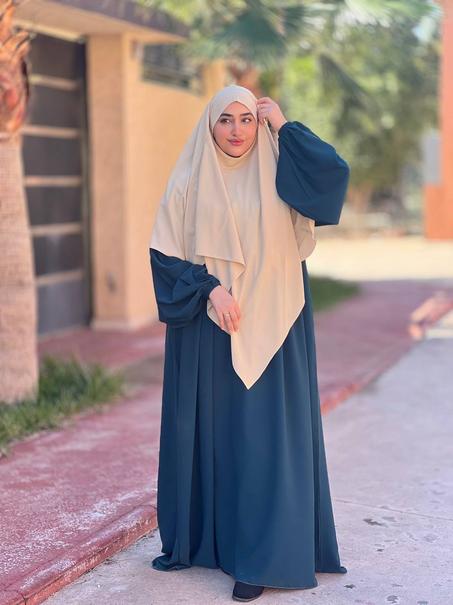 طقم أروى ( بترولي مع البيج )