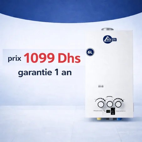 Myjy Chauffe-eau à gaz 6L