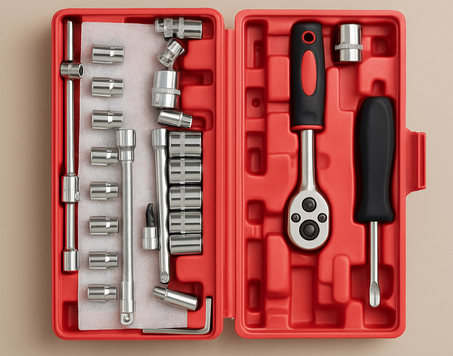 ✨ مجموعة عدة احترافية في حقيبة عملية!