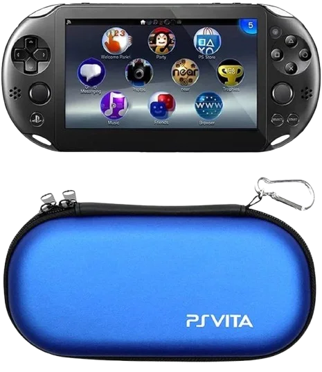 Bag Pouch Travel Carry Shell Case/Cover PSVita 1000 2000 Blue