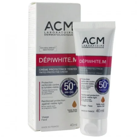 ACM DEPIWHITE M CRÈME PROTECTRICE TEINTÉE SPF 50 (40ML) كريم واقي ملون بعامل وقاية من أشعة الشمس 50+ (40 مل)