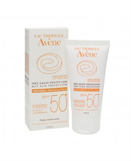 AVENE CRÈME SOLAIRE MINÉRALE SPF 50+ (50ML) كريم الشمس المعدني بعامل وقاية من أشعة الشمس