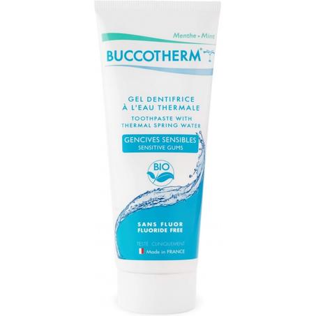 BUCCOTHERM DENTIFRICE GENCIVES SENSIBLES SANS FLUOR 75 ML بوكوثيرم معجون اسنان حساس خالي من الفلور 75 مل