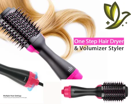 One Step Hair Dryer Volumizer Styler, 3 in 1 Hot Air Hair Dryer Brush Negative Ion Curly Straighteni