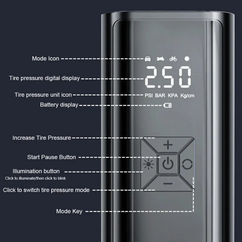 Pompe à air portable مضخة هواء محمولة SKU
