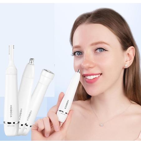 ماكينة حلاقة شعر الأنف و الوجه 3 في 1 الكهربائية من HEBECA