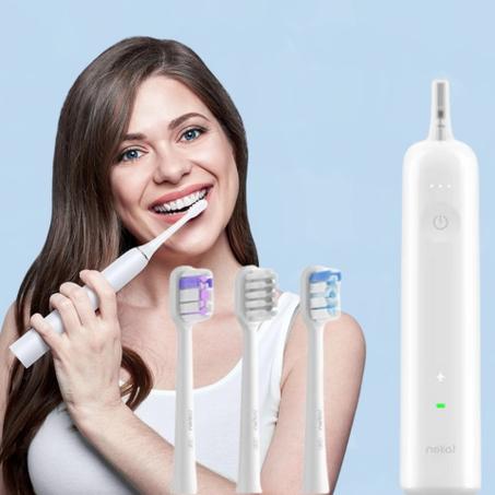 فرشاة أسنان كهربائية ب 3 رؤوس تنظف وتزيل  والجير البلاك   Laifen Wave Electric Toothbrush