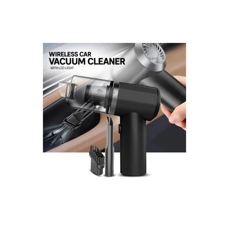 Aspirateur rechargeableمكنسة كهربائية لاسلكية USB قابلة للشحن، مع ضوء LED، لتنظيف الستائر و المنزل والسيارة