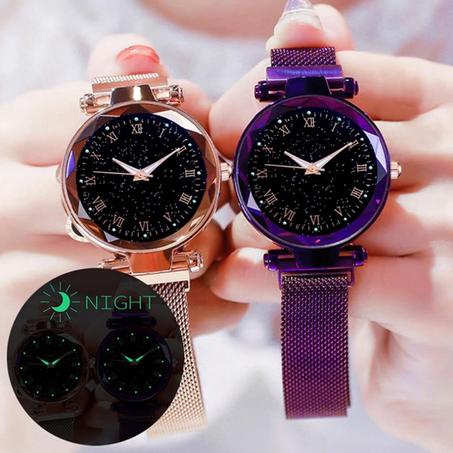 Women's Watch  Female Quartz With Magnet Buckle  Bracelet