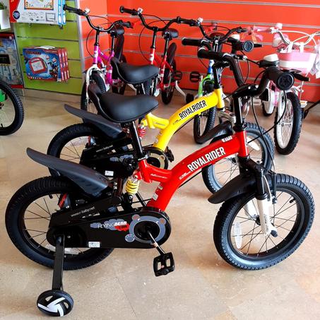 VÉLO 16" ROYALBABY FLYING BEAR (JAUNE/ROUGE).