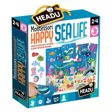 Montessori Happy Sea Life Puzzle -HEADU