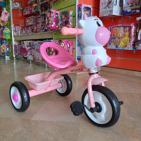 Tricycle enfants multi-équipé garde-boue sonnette pédales antidérapantes siège réglable 2 positions