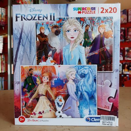 Disney Frozen 2 - 2x20 pièces - Supercolor Puzzle