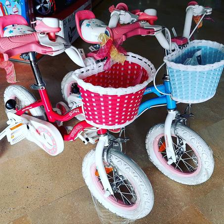 Vélo Royalbaby 12" Stargirl  (rose/bleu)