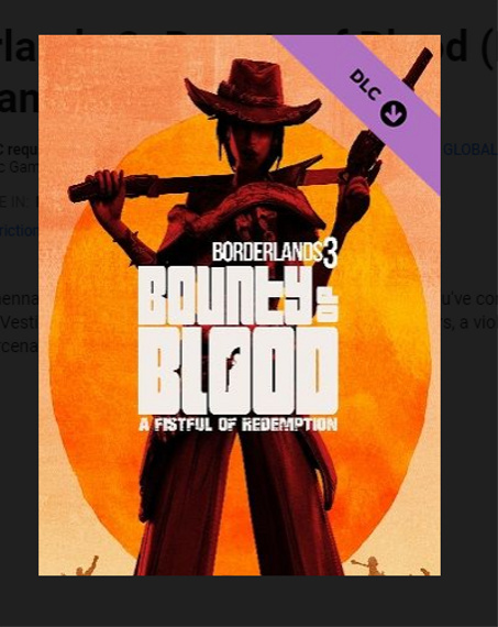 Borderlands 3: Bounty of Blood (PC) - Epic Games Key - GLOBAL