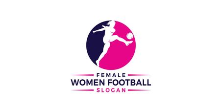 Women Football Logo Design Free Downlod today only