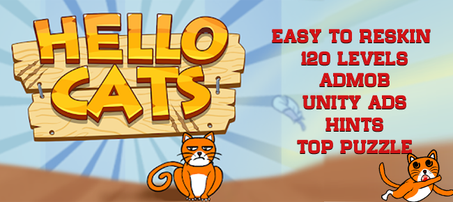 Hello Cats - Top Puzzle Game UNITY PROJECT