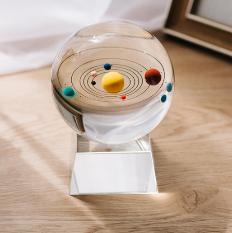 3D Solar System Crystal Ball