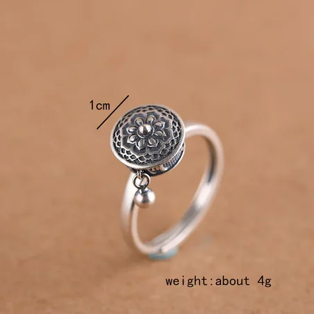 Spinning Buddhist Mantra Ring