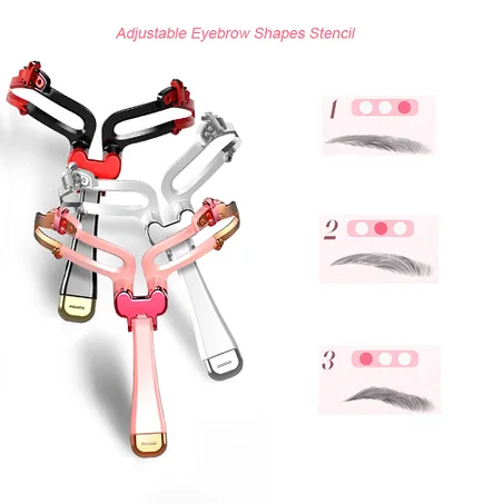 Adjustable Eyebrow Shapes Stencil