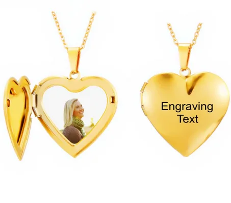 Necklace Stainless Steel Heart Locket