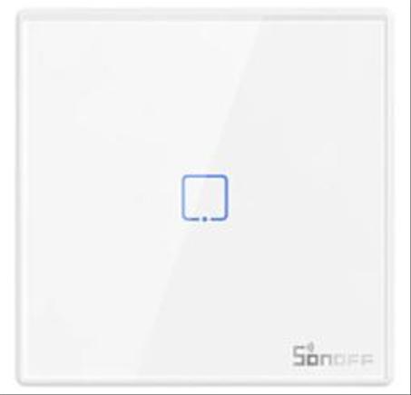 Sonoff | T2EU1C-RF | Interrupteur mural sans fil | Blanc | 01