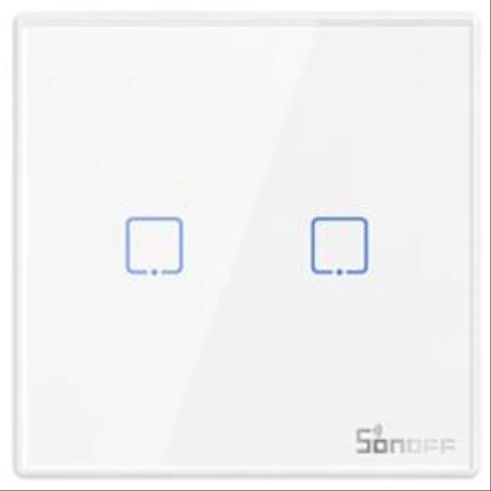 Sonoff | T2EU2C-RF | Interrupteur mural sans fil | Blanc | 02