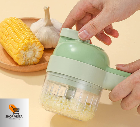 قطاعة الخضار 4 في 1 الكهربائية