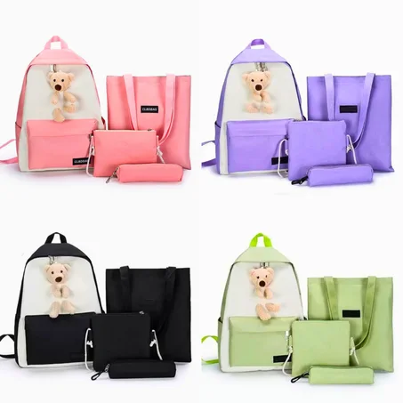 Sac à dos ours 3d en peluche pour filles                                              ⭐⭐⭐⭐⭐