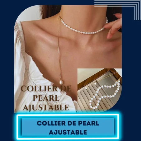 Collier de Pearl Ajustable
