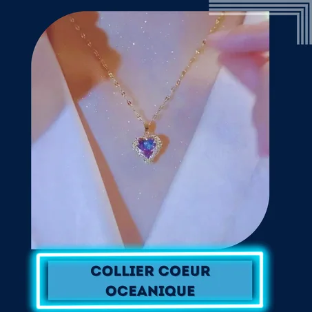 COLLIER COEUR OCEANIQUE