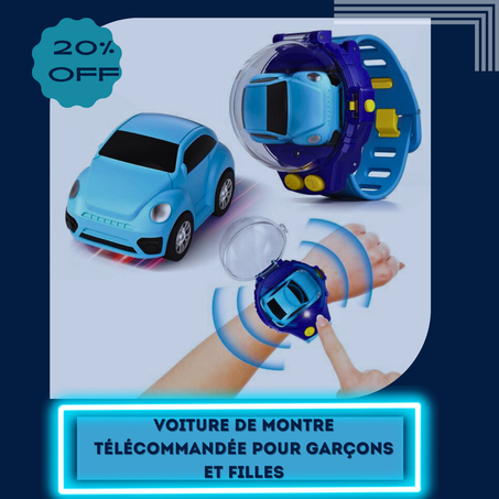 Voiture de montre télécommandée pour garçons et filles