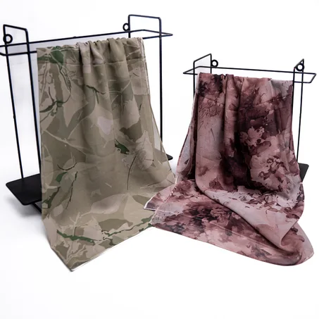 Foulard en Crêpe Chiffon – L'Harmonie Botanique