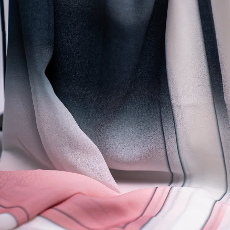 Foulard en Crêpe Chiffon – Harmonie Pastel