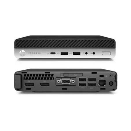 HP ProDesk 600 G3 Mini Core i5-7500T I 8Go I 256Go I HP 24″ FHD-Fremlisse
