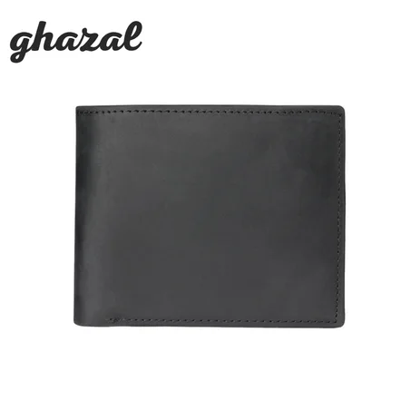 Short horse leather wallet