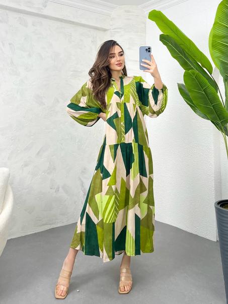 فستان صيفي بالوان صيفية مميزة