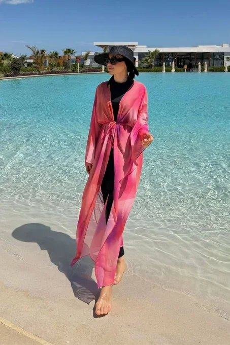 🌷 كيمونو روز غروب الشمس 🌅