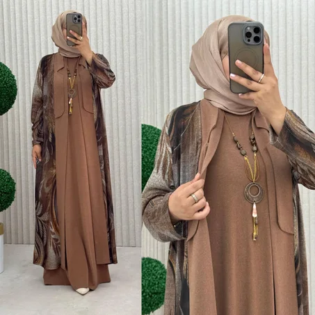 Ensemble Modeste Femme – Tunique et Cardigan Long
