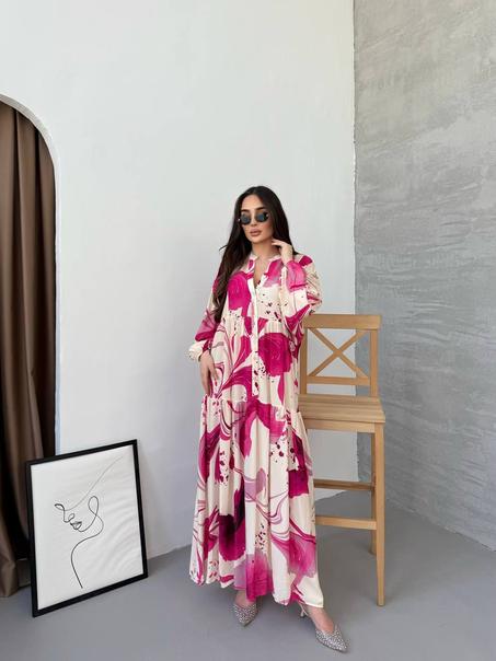 فستان وردي  أناقة وفخامة بلا حدود ✨