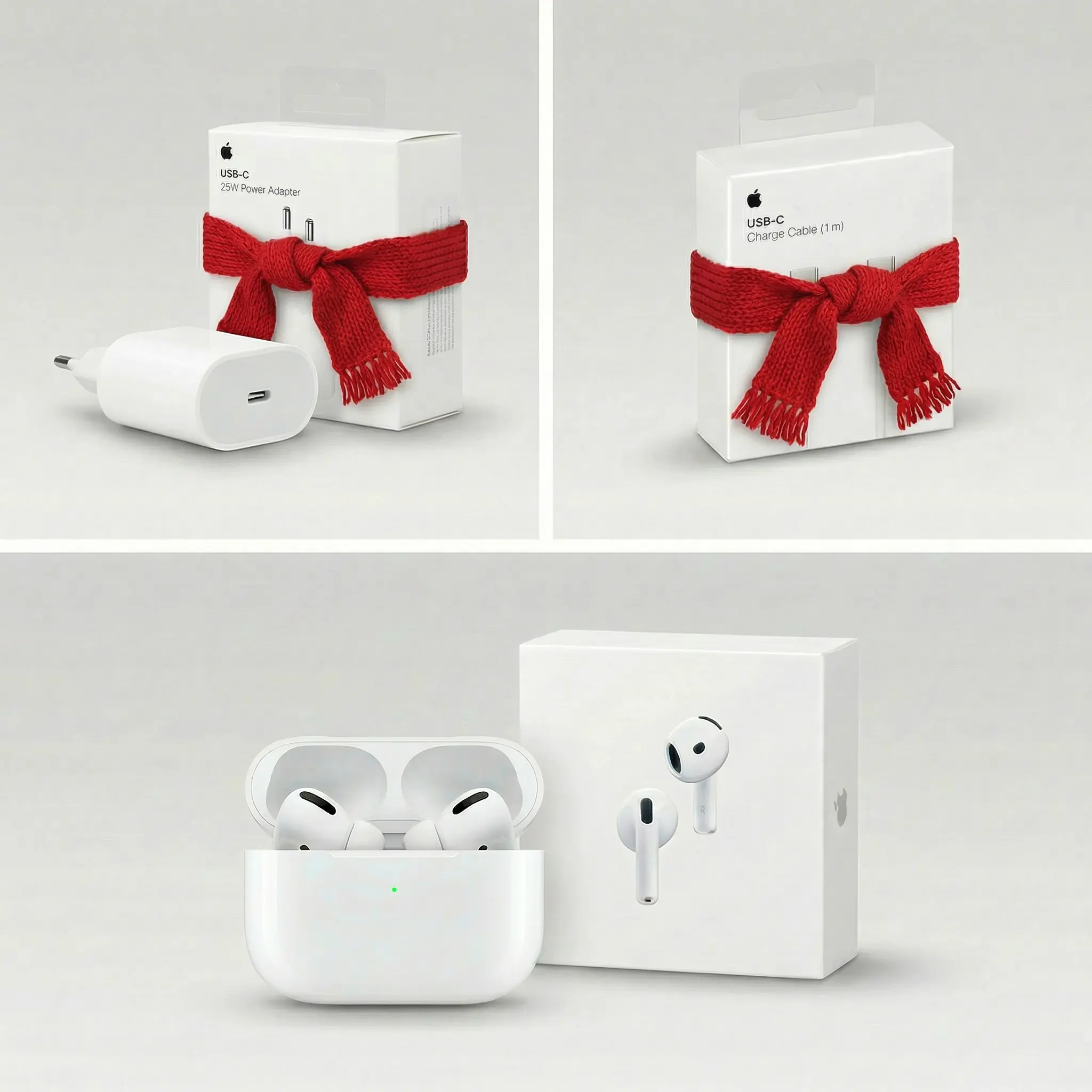 Pack AirPods 4 + Chargeur 25W + Câble Type-C