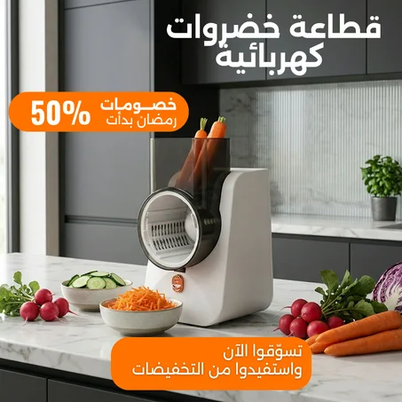 قطاعة خضروات كهربائية – ضمان عامين