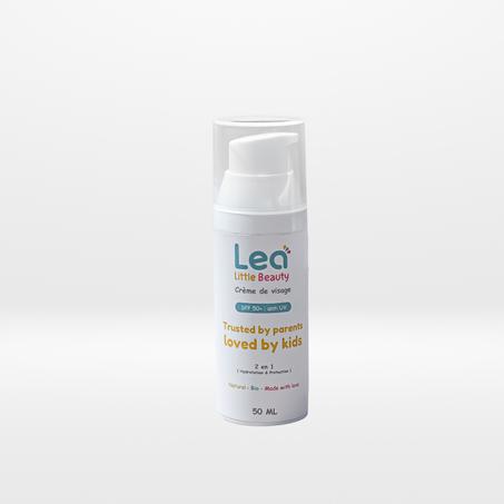 Crème Visage SPF 50+ 2 en 1 : Hydratation Naturelle et Protection Solaire